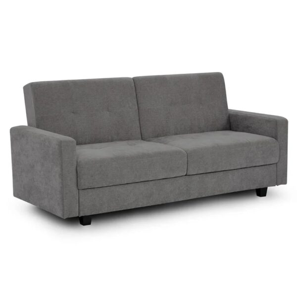 Hilo Fabric 3 Seater Sofa Bed In Dark Grey